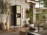 Cabinet JUTA 50x39.5x190 black + linol calabria | JUTA 301154 | 5903815008702