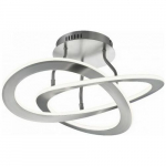 Lampa sufitowa lampa sufitowa Oakland 53 cm stal led srebrna | twm_446188 | 4017807430509