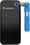 Dysk zewnętrzny SSD Verbatim Pocket 256GB Czarno-niebieski (.) | . | 023942324164