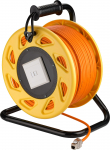 Goobay Przedłużacz bębnowy teleinformatyczny S/FTP kat. 7A 4 x 2 x AWG23 LSZH pomarańczowy 90m (58938) | 58938 | 4040849589386
