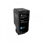 Toner Lexmark 74C2HCE Cyan Oryginał  (74C2HCE) | 74C2HCE | 0734646608756