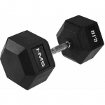 HMS &lrm;&lrm;Hantel Hex Pro gumowany 1 x 42.5 kg | 17-66-128 | 5907695518214