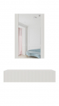 Dressing table with mirror PAFOS 80x41.6x100 white matte | PAFOS TOAL BI | 5903815007842