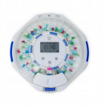 Herdegen Dyspenser na tabletki Nedis SmartLife 28 przegr&oacute;dek, 9 przypomnień Biały | WIFIPD10WT | 5412810443383