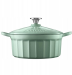 Lumarko BUYDEEM Emaliowane naczynie żeliwne 2,9L, CP521, Cozy Greenish | 6950386606751 | 6950386606751