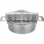 Fissler Phi Collection Garnek do smażenia z szklanym pokrywką 24 cm 3,9L | 016-123-24-000-0 | 4009209393421