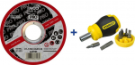 Techniflex ZESTAW 100SZT TARCZA T1A 125*1.0*22 +WKR&Auml; TAK STANLEY GRATIS | T1A 125*1P+W | 1110003489951