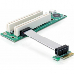 Delock Riser Card PCIe x1 - 2x PCI 32bit (41341) | 41341 | 4043619413416