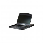 Konsola KVM Aten Przełącznik KVM CL3116NX, 18,5-calowy wyświetlacz TFT, VGA, PS/2-USB, 16 port&oacute;w, niemiecki układ klawiatury | 4719264648984 | 4719264648984