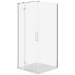 Cersanit SET C524 KABINA CITY LEWA CHROM 90X90X195+TAKO SLIM BIAŁY WIR | SZEZ1003240085 | 5901771109488