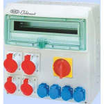 Elektromet Rozdzielnica RSS-05 z rozłącznikiem 0-1 100A okienko 18 mod 2x32A 3P+N+Z 400V 2x16A 3P+N+Z 400V 4x16A 2P+Z 250V IP44 (942055) | 942055 | 5906197486601