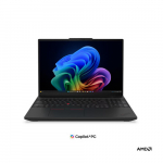 Lenovo ThinkPad T16 G5 AMD | Black | 16 " | IPS | 1920 x 1200 pixels | WUXGA | Anti-glare | AMD Ryzen AI 5 PRO | 440 | 16 GB | SODIMM DDR5 | Solid-state drive capacity 512 GB | AMD Radeon 840M Graphics | Windows 11 Pro | 802.11be | Bluetooth version  ...