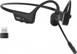 SHOKZ OpenComm2 UC 2025 Upgrade Wireless Bluetooth Bone Conduction Videoconferencing Headset with USB-C Charging Port and USB-A adapter | 16 Hr Talk Time, 29m Wireless Range, 1 Hr Charge Time | Includes Noise Cancelling Boom Mic and Dongle, Black | C ...