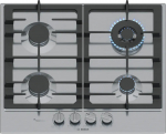 Bosch Serie 6 PCH6A5I90 hob Stainless steel Built-in 60 cm Gas 4 zone(s) | PCH6A5I90 | 4242005495962