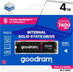 Goodram PX700 SSD SSDPR-PX700-04T-80 internal solid state drive 4 TB M.2 PCI Express 4.0 NVMe 3D NAND | SSDPR-PX700-04T-80 | 5908267965061
