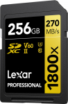 Lexar memory card SDXC 256GB Professional 1800x UHS-II U3 V60 | LSD1800256G-BNNNG | 0843367124510