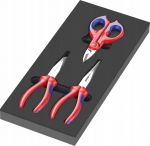 Zestaw narzędzi Wera Wera 9780 foam insert KNIPEX pliers set 1, 3 pieces (black/gray, in foam insert for workshop trolley) | 05150180001 | 4013288225153