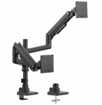 Brateck Uchwyt biurkowy na 2 monitory 17'' - 49'' (LDT69-C024P) | BRATECK-LDT69-C024P | 6956745174305