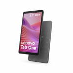 Lenovo Tab One Wi-Fi (w/o power adapter) | ZAF00255SE | 8.7 " | Luna Grey | IPS | 1340 x 800 pixels | MediaTek | Helio G85 | 4 GB | Soldered LPDDR4x | 64 GB | Wi-Fi | Front camera | 2 MP | Rear camera | 8 MP | Bluetooth | 5.3 | Android | 14 or Later  ...