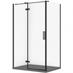 Cersanit SET C581 KABINA CITY LEWA CZARNA 120X90X195+TAKO SLIM SZARY MAT WIR | SZEZ1005596661 | 5901771837732