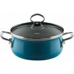 Riess Garnek niski z pokrywą 24cm Aquamarin | R-0711-010 | 9003064100410