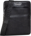 Guess Guess, Scala, Flat Top Zip, Textile Crossbody Bag, Black, For Men For Men | 7621097658177 | 7621097658177