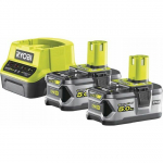 Ryobi zestaw akumulatory 2x5,0AH z ładowarką RC18120-250 (5133003364) | 5133003364 | 4892210152183
