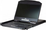 Konsola KVM Aten ATEN CL3108NX-ATA-AG ATEN 8-Port Short Depth PS/2-USB VGA Single Rail WideScreen LCD KVM Switch 18,5 | CL3108NX-ATA-AG | 4719264648977