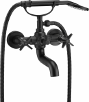 Bateria wannowa Deante BAT. TEMISTO NERO WANNOWA Z KOMPLETEM NATRYSKOWYM | BQT_N11D | 5908212075968