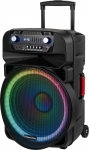 Kolumna Kruger&Matz Aktywna kolumna głośnikowa (z 2 mikrofonami bezprzewodowymi UHF, SD, Bluetooth, FM, USB, LED) 60 Watt | KM1718 | 5901890105293