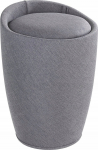 Kosz na pranie Wenko Pufa CANDY GREY - kosz na pranie, 2 w 1, WENKO | 4008838163566 | 4008838163566