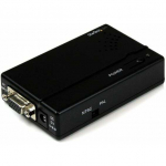 Adapter AV StarTech D-Sub (VGA) - S-Video czarny (VGA2VID) | VGA2VID | 0065030830591