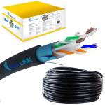 Extralink CAT6 FTP (F/UTP) V2 Zewnętrzny | Kabel sieciowy skrętka | 305M | EX.10079 | 5903148910079