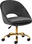 Activeshop 4Rico krzesło obrotowe QS-MF18G aksamit szare | 5906717458101 | 5906717458101
