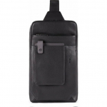 Piquadro , Tallin, Leather, Bag, Mono Sling, Black, For Men, 20 x 33 x 5 cm For Men | 8024671582674 | 8024671582674