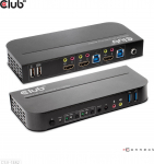 VIDEO SWITCH KVM HDMI 2PORT/CSV-1382 CLUB3D | CSV-1382 | 8719214472245