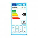 CATA | Hood | GL 45 X /C | Canopy | Energy efficiency class A | Width 50 cm | 820 m&sup3;/h | Touch | EcoLed | Stainless steel | CA010012 | 8422248077842