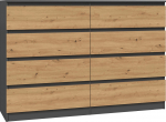 Topeshop M8 140 ANT/ART KPL chest of drawers | M8 140 ANTR/ART | 5904507201500