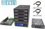 Macierz dyskowa Raidon Obudowa 4x2,5''/3,5'' SATA/HDD/SSD GR5640-SBA31 | GR5640-SBA31 | 4713227441407
