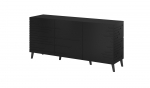 Nova chest of drawers 155x40x72 Black Mat | NOVA KOM155 CZ | 5903815006500