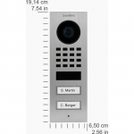DoorBird DoorBird D1102V IP Vid. T&uuml;rst. V2A Edels. 2 Ruftasten Aufputz | 423866768 | 4260423866768