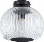 Lampa sufitowa Paulmann Oprawa sufitowa łazienkowa RUYA E27 max.60W IP44 230V czarny matowy / szkło | PL71146 | 4000870711460