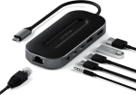 HUB USB Satechi ADAPTER HUB USB -C TYPE-C SATECHI USB-4 MULTIPORT W 2.5G ETHERNET (1XHDMI2.1, 1XUSB-A, 2X USB-C, AUDIO 3.5MM, ETHERNET (gwiezdna szarość) | ST-U4MGEM | 810086360512