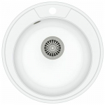 Zlewozmywak Quadron DANNY 210 GraniteQ stalowy / biały metalik | 39221000 | 5903242531743