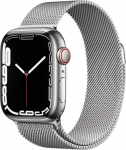 Smartwatch Apple Watch 7 GPS + Cellular 45mm Srebrny  (MKJW3WB/A) | MKJW3WB/A | 0194252573716
