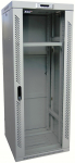 Szafa Lexi-NET LEXI-Net 19'' szafa stojąca 27U 600x800 rozbieralny jednostka wentylacyjna termostat k&oacute;łka 600kg szkło szary | LS27U-60/80 | 725765541581