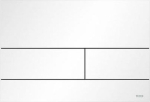 Przycisk spłukujący Tece TECEsquare II - przycisk spłukujący z metalu do WC, biały matowy | 9240834 | 4027255063839