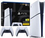 SONY PS5 Digital Edition 825GB console + 2 DS5 controllers | 711719022329 | 711719022633