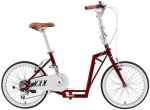 The-sliders Składany rower, hulajnoga 2w1 Lite gustowny i komfortowy, składany Burgundy Red | Sliders Lite Burgundy Red | 0590987662310