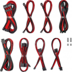 CableMod Zestaw kabli, Czarno-czerwony (CM-PCSR-16X2KIT-NKKR-R-SS) | CM-PCSR-16X2KIT-NKKR-R-SS | 703670116377